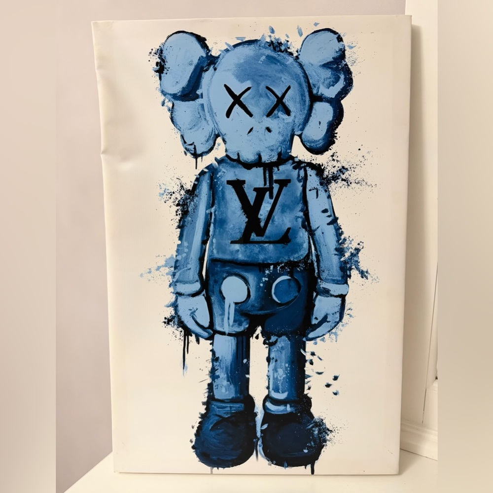 KAWS-inspired Canvas Art Print